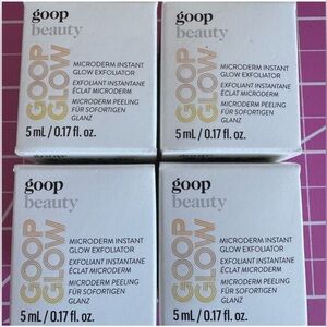 -  4 goop glow instant glow exfoliator 5ml each (20ml total)